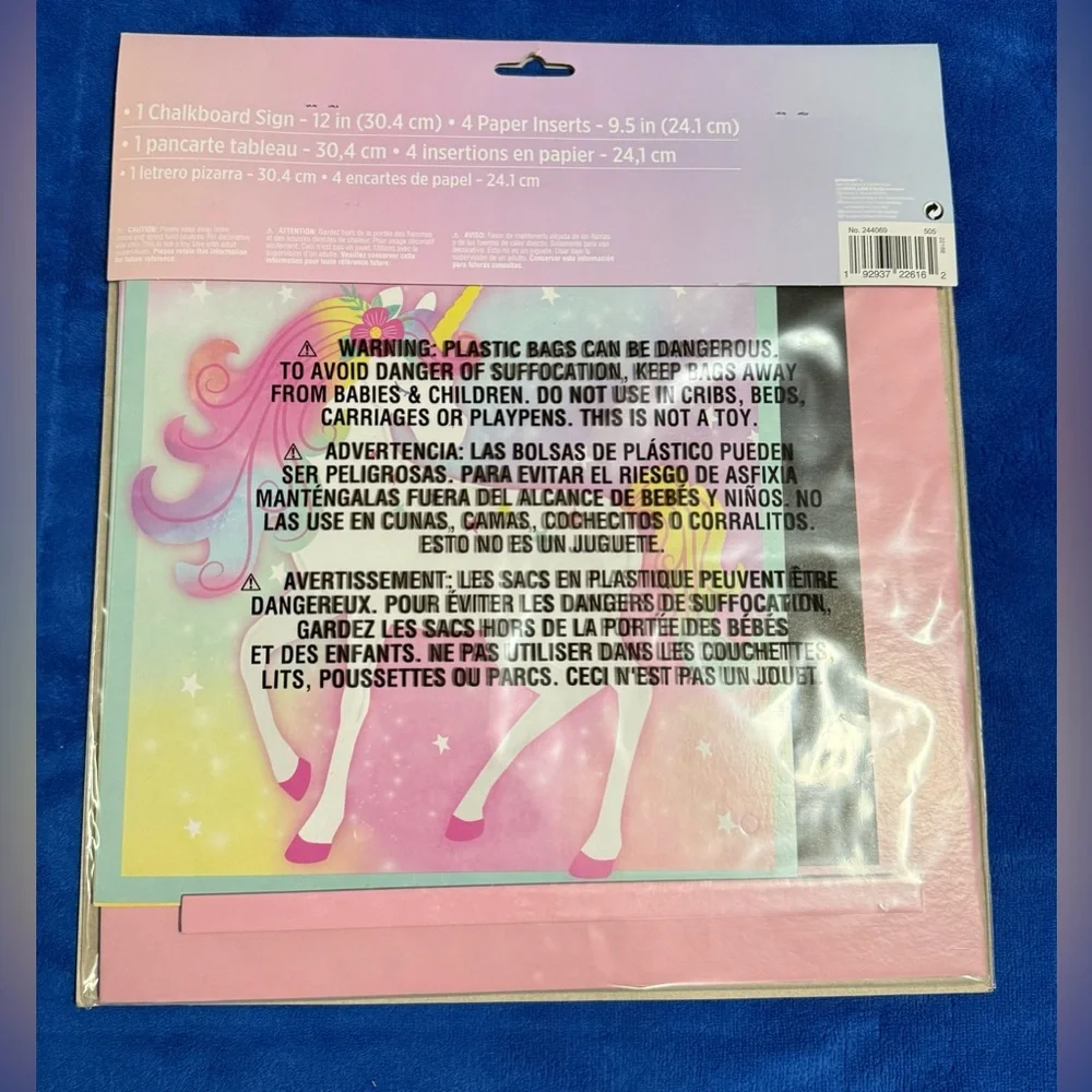 Unicorn Party Supplies Bundle - Center Piece Hanging Decor And More - New